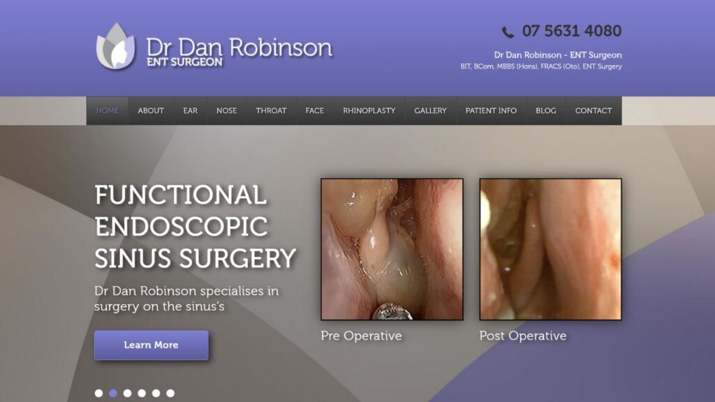 8 Best ENT Doctors & Clinics in Queensland 5 dr dan robinson gold coast functional or facial plastic & paediatric ent ent doctor in queensland