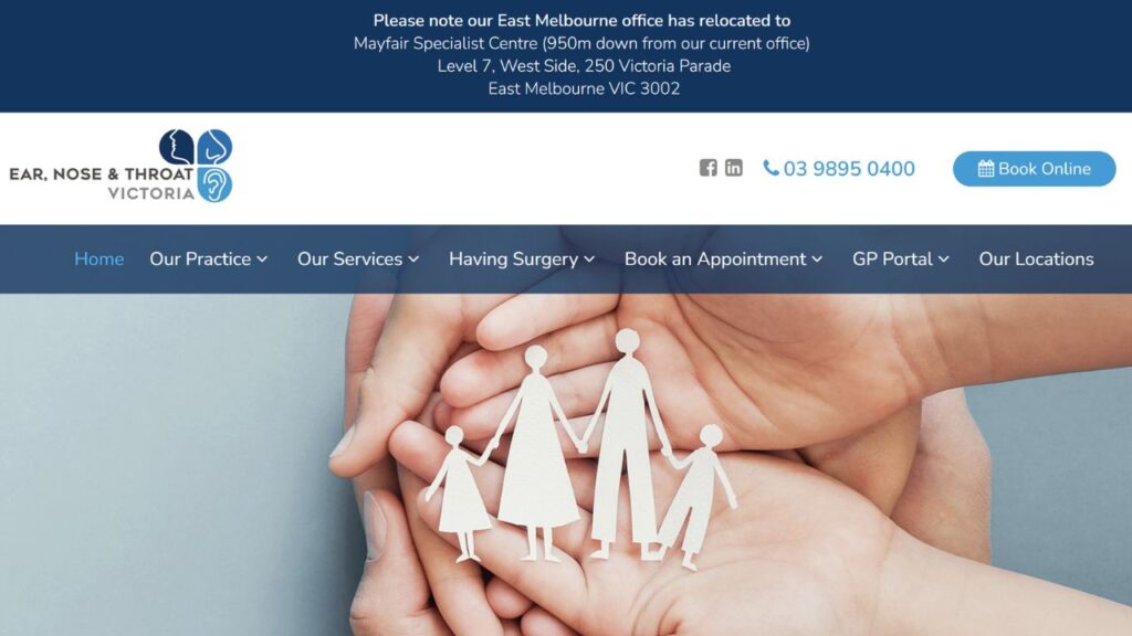7 Best ENT Doctors & Clinics in Victoria 3 ear, nose and throat victoria ent victoria multiple clinics across melbourne ent doctor in victoria