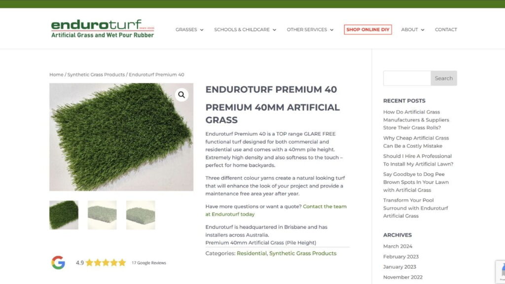 7 Best Synthetic Turf Suppliers in Tasmania 5 enduroturf large scale supplier tasmania wide synthetic turf in tasmania
