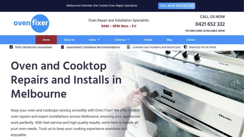 7 Trusted Gas Oven Repair Services in Victoria 3 oven fixer over 97% same day fix for your oven or cooktop gas oven repairs in victoria