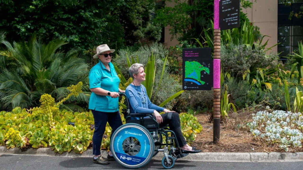 royal botanic gardens victoria free mobility scooter hire for garden visitors disability scooter in victoria