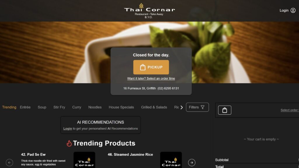 9 Best Delivery Thai in ACT for Quick & Tasty Meals 2 thai cornar griffith’s local favourite for authentic thai delivery