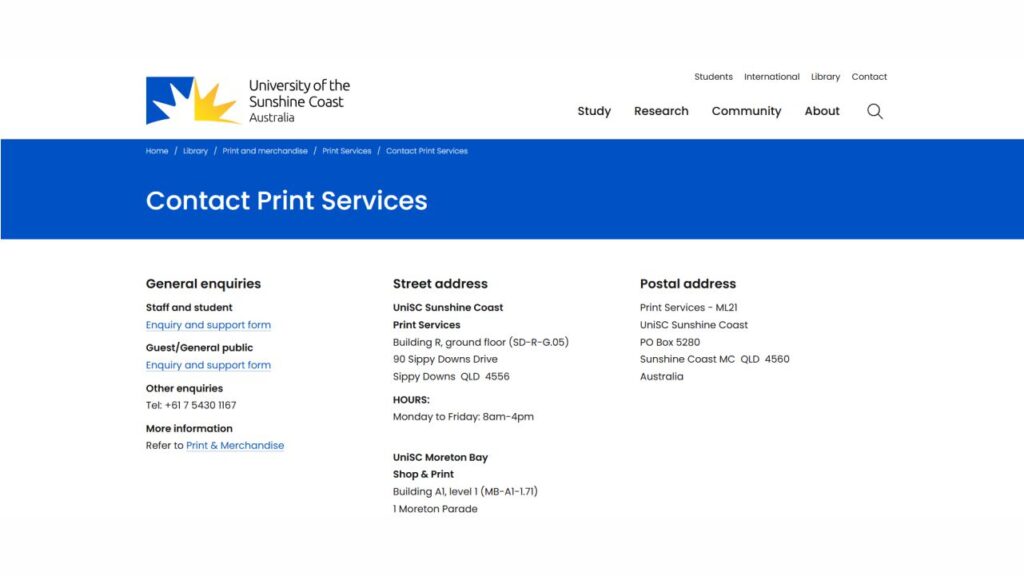 5 Best Copying Shops in Queensland You Can Visit Today 6 unisc sunshine coast print services, on-campus copy shop