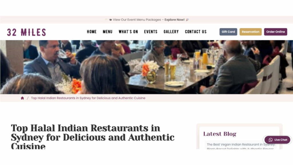 indian restaurant halal in new south wales, mughal palace, elegant halal indian in harris park