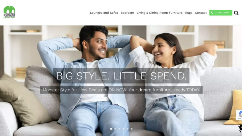 monster furniture retail and online convenience