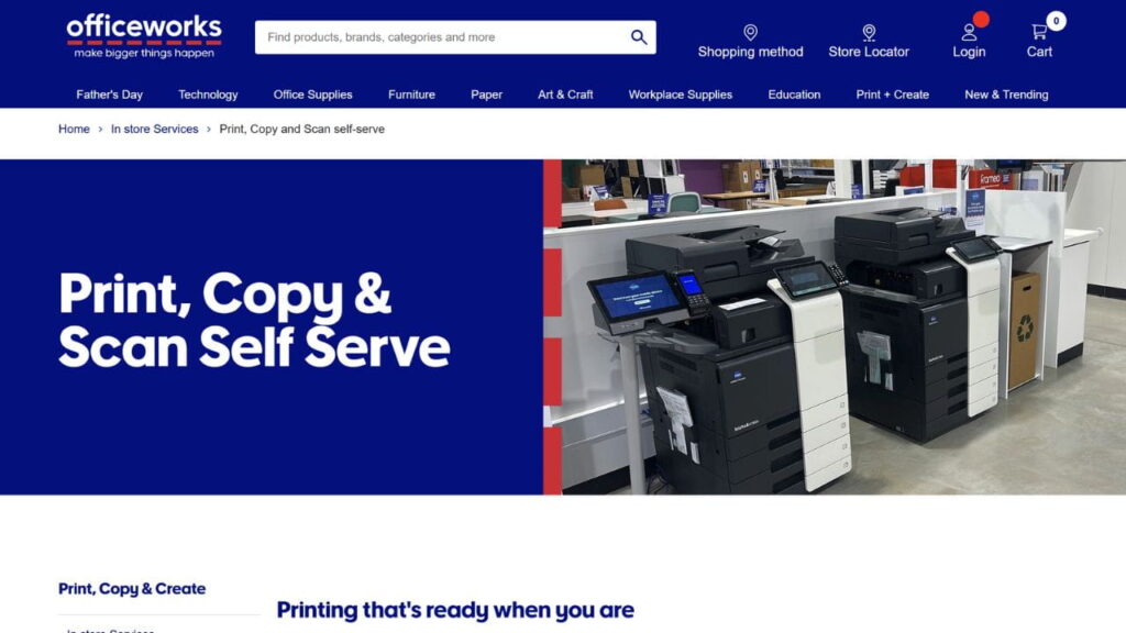 8 Best Copying & Printing Shops in Western Australia 3 officeworks one stop office print hub copying shops in western australia